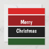 Carte Bandes Rouges Et Vertes (Devant)