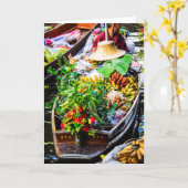 Carte Bangkok | Marché flottant (Fleur jaune)