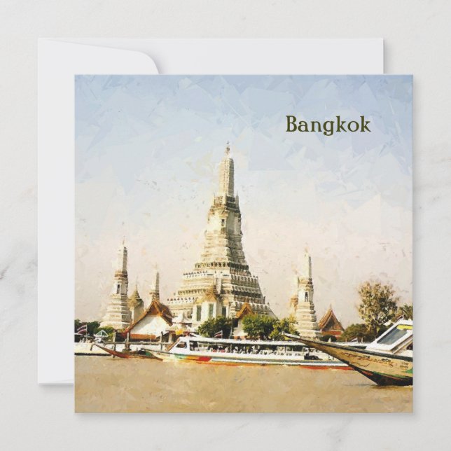 Carte Bangkok, Thaïlande (Devant)