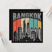 Carte Bangkok Thaïlande (Devant/Arrière en situation)