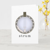 Carte banjo (Fleur jaune)