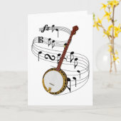 Carte Banjo (Fleur jaune)