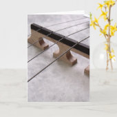 Carte Banjo Closeup Photo (Fleur jaune)