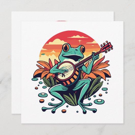 Carte Banjo Frog (Devant / Derrière)