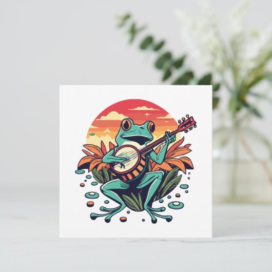 Carte Banjo Frog (Debout devant)