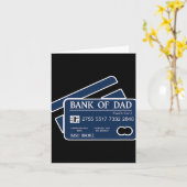 Carte Bank Of Dad Credit Card Imso Broke Funny Dad Joke (Fleur jaune)