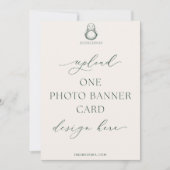 Carte BANNIÈRE 5 x 7" imprimée Design Digibuddha (Devant)