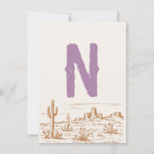 Carte Bannière à bascule haute chaise "N" (Devant)