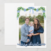 Carte Bannière Bleue Chinoserie (Devant / Derrière)