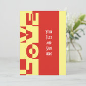 Carte Bannière d'AMOUR moderne + votre backgr. & idées (Debout devant)