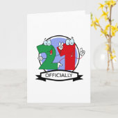 Carte Bannière d'anniversaire officielle 21 (Fleur jaune)