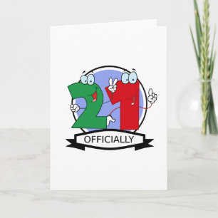 Carte Bannière d'anniversaire officielle 21