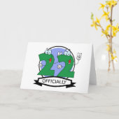 Carte Bannière d'anniversaire officielle 22 (Fleur jaune)