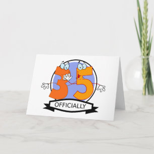 Carte Bannière d'anniversaire officielle 35