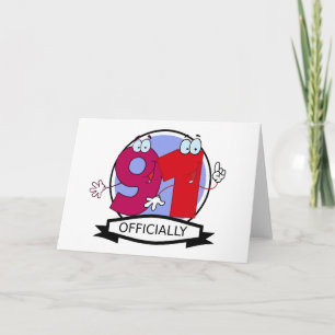 Carte Bannière d'anniversaire officielle 91