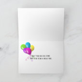 Carte Bannière d'anniversaire sur bois rustique (Intérieur)