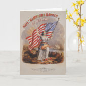 Carte Bannière glorieuse ! -Carte de vœux (Fleur jaune)