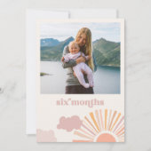 Carte Bannière mensuelle Girl Sun - Six Mois (Devant)