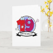 Carte Bannière officielle 19 Anniversaire (Fleur jaune)