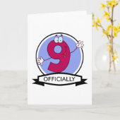 Carte Bannière officielle 9 Anniversaire (Fleur jaune)