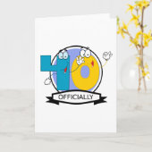 Carte Bannière officielle de 40 ans (Fleur jaune)