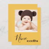 Carte Bannière pour le premier anniversaire de la  (Devant / Derrière)