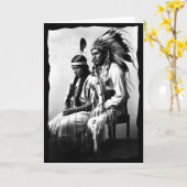 Carte Bannock Tribe Vintage d'Amour amérindien (Fleur jaune)
