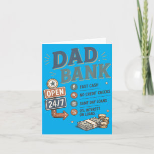 Carte Banque Papa Banque Drôle De Papa Blague De Papa Fê