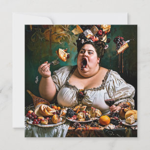 Carte "Banquet de Chaos" Artwork surréaliste et coloré