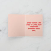 Carte Bao Love You Now and Forever - Romantic Food Pun (Intérieur)