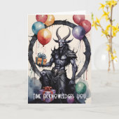 Carte Baphomet Birthday Balloons & Gifts Gothic (Fleur jaune)