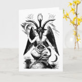Carte Baphomet (noir) (Fleur jaune)