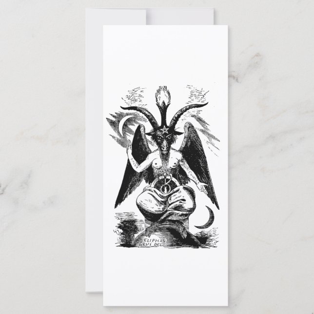 Carte Baphomet (noir) (Devant)