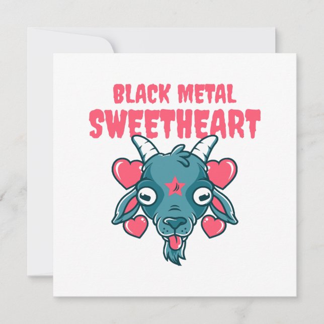 Carte Baphomet tête de chèvre mignon (Devant)
