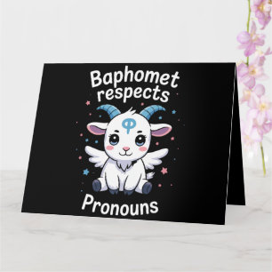 Carte Baphomet transgenre respecte les pronoms Fierté tr