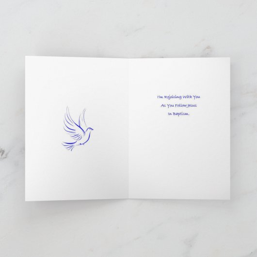 Carte Baptême (Intérieur)