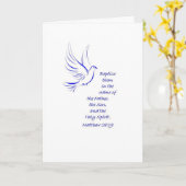 Carte Baptême (Fleur jaune)