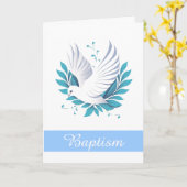 Carte Baptême (Fleur jaune)