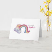 Carte Baptême (Fleur jaune)