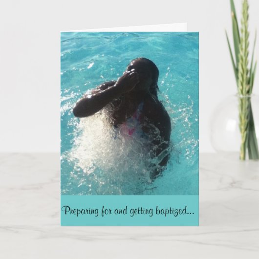 Carte baptême (Devant)