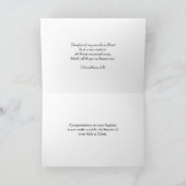 CARTE BAPTÊME ADULTE ÉLÉGANT (Intérieur)