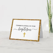 CARTE BAPTÊME ADULTE ÉLÉGANT (Devant)