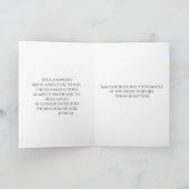 Carte Baptême Christening Scriptural Bébé Fille Roses (Intérieur)
