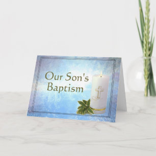 Carte Baptême de notre fils