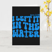 Carte Baptême d'eau Actes 2_38 Chrétien  (Fleur jaune)