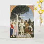 Carte Baptême du Christ (Fleur jaune)