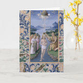 Carte Baptême du Christ (Fleur jaune)