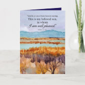 Carte Baptême Félicitations Bible Matthew Désert (Devant)