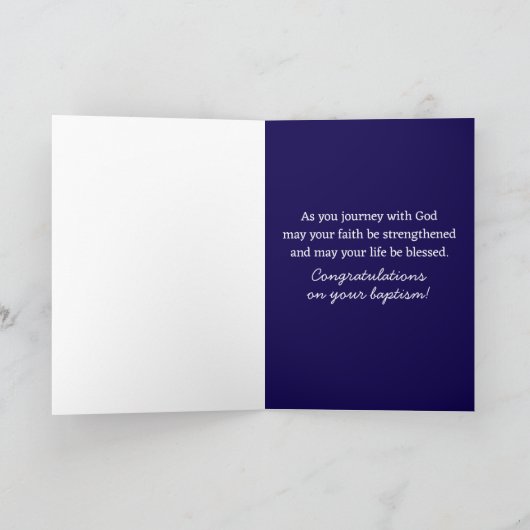 Carte Baptême Félicitations Bible Matthew Désert (Intérieur)