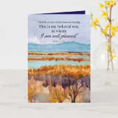 Carte Baptême Félicitations Bible Matthew Désert (Fleur jaune)